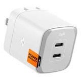 Cubo Estacion De Carga Usb 45w Doble Plegable Pared Blanco