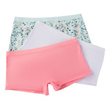 Lili Pink Paquete X3 Bóxer Algodón Junior T110 Panty Paqx3 B