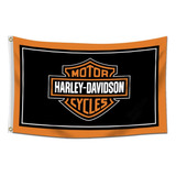 Tapiz De Bandera Harley Bandera De Davidson (3 X 5 Pies...