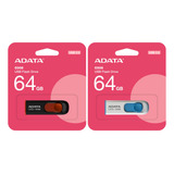 Kit 20 Memoria Usb 64gb Boton Deslizante Diferentes Colores