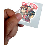 Sticker Calcomania Scott Pilgrim Comic Pegatina Calca X50 