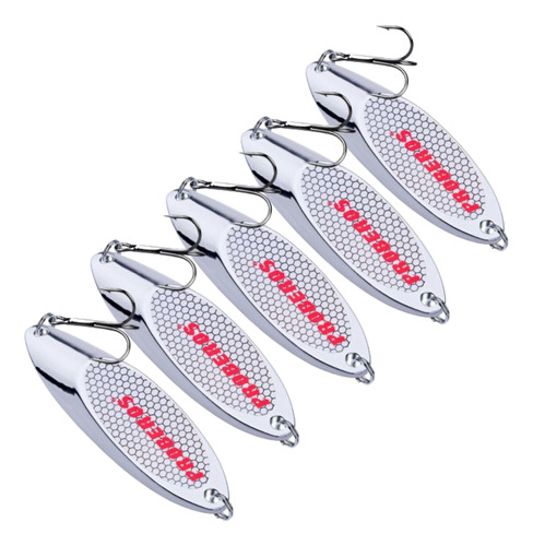 5 Cucharas De Pesca Señuelo Jig Spoon Cucharilla 60 Gr 2 Oz