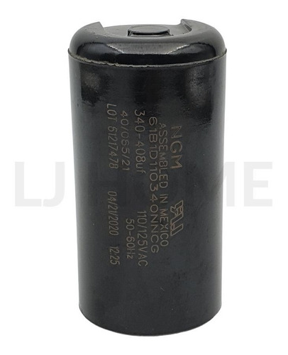 Capacitor De Arranque Motor Lavadora 340-408uf Varias Marcas