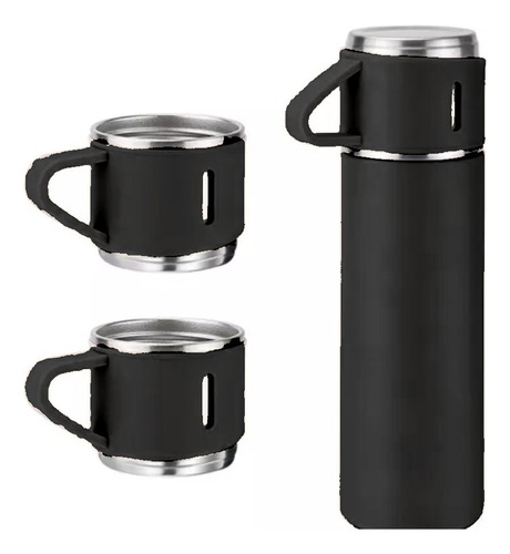 Vaso Termo Con Set De 3 Tazas Para Bebida Fría Y Caliente