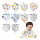 Anriy Baberos For Bebe 10 Pcs,bandanas Recien Nacido Niña