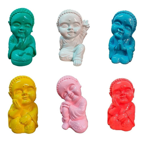 Buda Bebe Colores Decorativa 13 Cms X 5 Unid