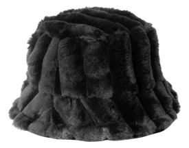 Gorro Fluffy Sombrero Piluso Bucket Hat De Piel Sintética 