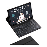 Funda Y Teclado Retroiluminado Para Galaxy Tab S9 Fe 10.9 Sm