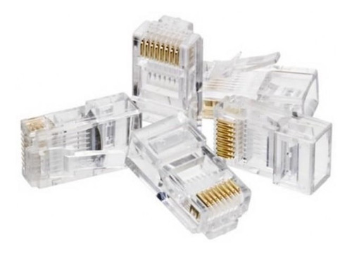 Conector De Red Plug Rj45 Cat 6 X 50 Unidades