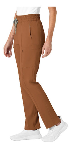 Pantalon Cargo Cintura Alta P/mujer Café Wonderwink