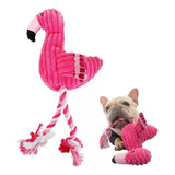 Brinquedos De Pelúcia E Corda Para Pet Burrinhos Divertidos Desenho Flamingo