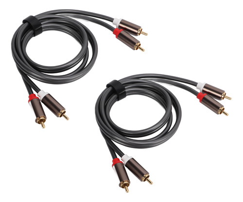 Cable Amplificador De Potencia De 2 A 2 Av Y 4 Cabezales Par
