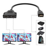 Cable Adaptador Splitter Hdmi Macho A 2 Hdmi Hembra Video