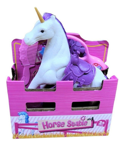 Unicornio Pony Para Peinar Accesorios Gamuza - Del Tomate