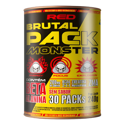Novo Brutal Animal Pak (30 Packs) Red Series C/ Beta Alanina Sem Sabor