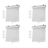 4 Suction Curtains Sunshade Roller Blackout Cup Blinds Pair