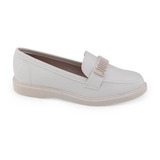 Sapato Mocassim Moleca Fem Casual 5666.106 Oxford Napa Turim