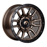 Llantas 15x8 6x139.7 Et0 Fuel Matte Bronze Black Lip  8867 (