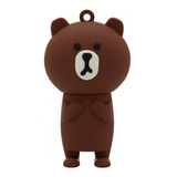 Memoria Usb Brobotix 190432-21 32gb Figura De Oso Cafe 1pz