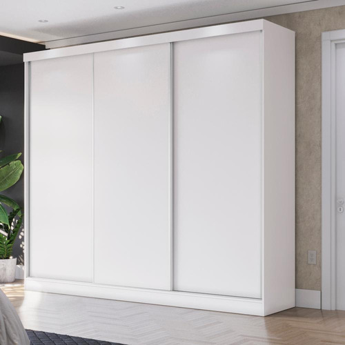 Guarda-roupa Casal 100% Mdf Kappesberg 3 Portas 8 Gav Branco