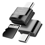 Lector Memoria Otg Usb Tipo C A Micro Sd Tf Telefono Tablet