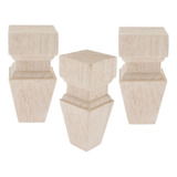 Pack De 3 Patas De Sofá De Madera Para Dormitorio, Mesa De C