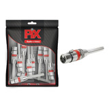 10x Plug Cannon Fêmea - Premium Profissional - Série Mola