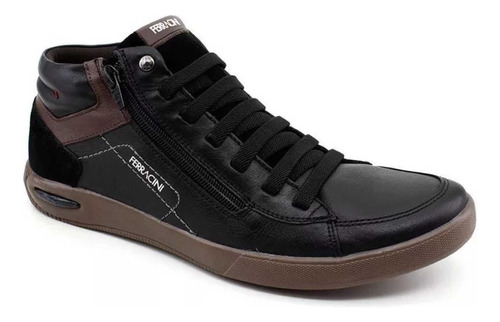 Bota Masculina Ferracini Blady 100% Couro Ref: 1449f Preta