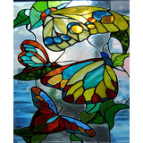 Vinilos Decorativos Vitraux Vitro, Vitrales, Vidrio Mariposa