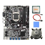 Placa Base Minera B75 Btc Con Cpu Aleatoria+ventilador+almoh