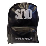  Mochilas De Sword Art Online Sao Cuero Bordada Anime Series