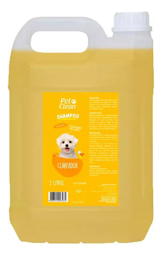 Shampoo Clareador Pet Clean 5l