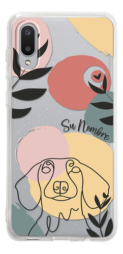 Funda Para Galaxy Mujer Perrito Salchicha Minimal Nombre