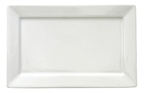 Caja X12 Plato Postre Fuente Porcelana Oxford Blanco 25x16cm