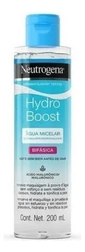 Agua Micelar Neutrogena Hydro Boost Bifásica X 200 Ml 