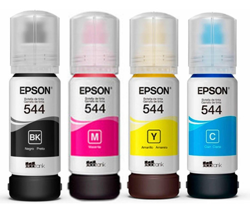 Combo Tintas Epson Original X4 Colores 544