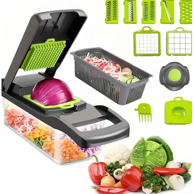 Rallador Cortador Rebanador Picador Manual De Verduras Fruta,úselo Para Múltiples Frutas Y Verduras, Multiusos, Conveniente, Compacto, Fácil De Usar, Estéticamente Agradable, Cómodo Y Fácil De Usar