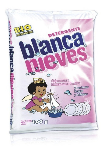 Detergente Multiusos En Polvo Blanca Nieves 100 Gr