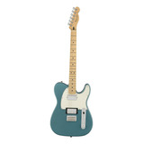 Guitarra Eléctrica Fender Player Telecaster Hh De Aliso Tidepool Brillante Con Diapasón De Arce