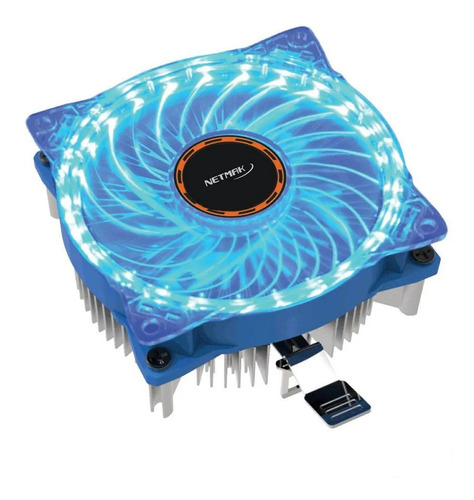 Netmak Cpu Cooler S1155 S1200 Am3+ Led Azul Nm-q70 Ppct