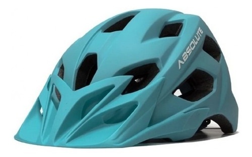 Capacete Absolute Prime Ex Ciclismo Mtb Speed Dh Viseira Cor Azul-claro Tamanho G(58-61cm)