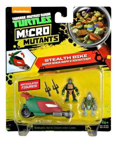 Tortugas Ninja Micro Vehículos De Colección - Stealth Bike