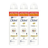 Kit 3 Desodorantes Antitransp Dove Women Invisible Dry 250ml