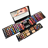 Set De Maquillaje Profesional Combo Sombras Labial Esponja