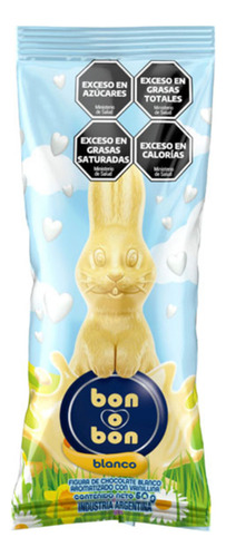 Arcor Bon O Bon Conejo De Pascuas Chocolate Blanco 50g 