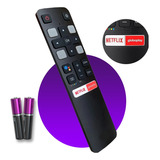 Controle Remoto Para Tv Tcl Smart Teclas Netflix Globoplay 