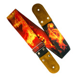 Guitar On Fire Kidam Strap/tahali Para Guitarra O Bajo 