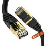 Cable Ethernet Cat 8 De 100 Pies, Cable Lan Para Interiores 
