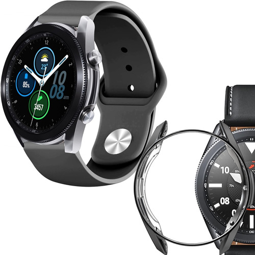 Correa Deportiva Lisa + Case + Mica Para Galaxy Watch 3 45mm