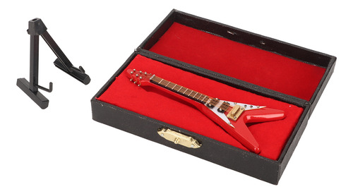 Guitarra Eléctrica En Miniatura Modelo V Shape Vivid Exquisi